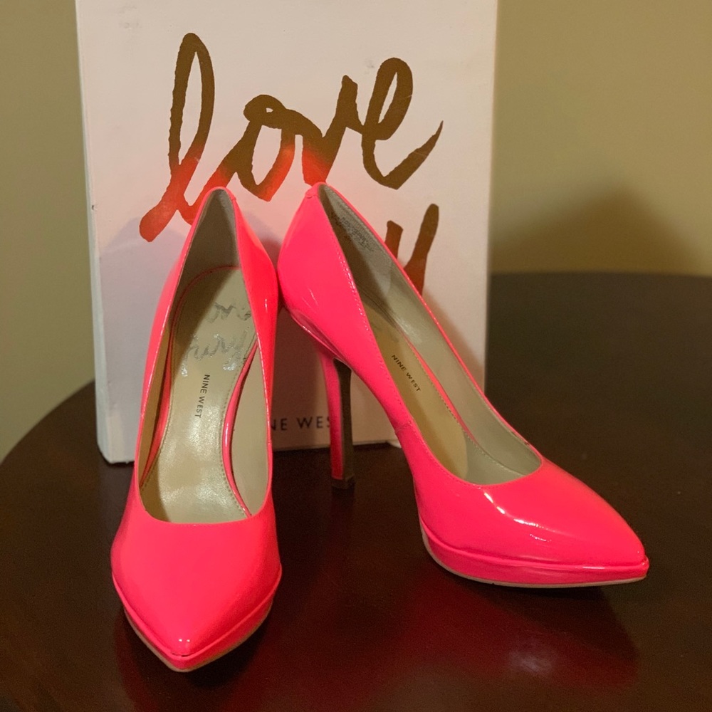 Neon Pink Pumps